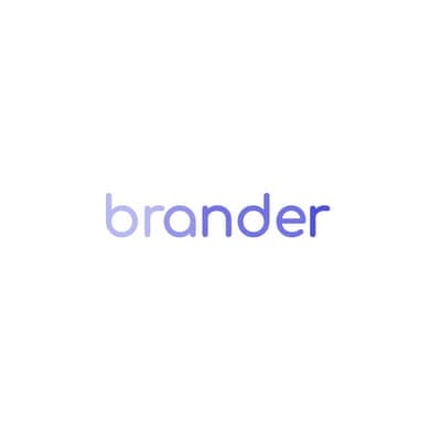 Логотип с Голубым Градиентом Brander