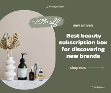 Промо-пост Рекламы Green Beauty Box на Facebook