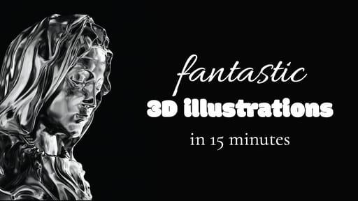 Черная 3d Иллюстрация Дизайн Миниатюры Youtube