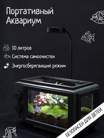 Инфографика для Аквариума: Черные и Белые Элементы для Маркетплейсов