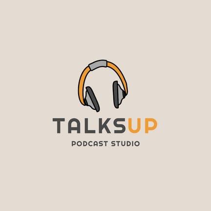 Подкастная Студия Talks Up — Иллюстрация Логотипа