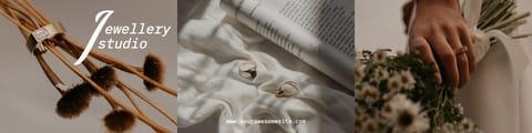 Эстетический Фотоколлаж Ювелирных Изделий Баннер Etsy