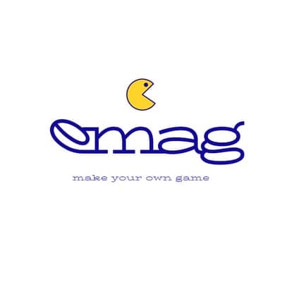 Типографика Синяя Игра Иллюстрация Логотип