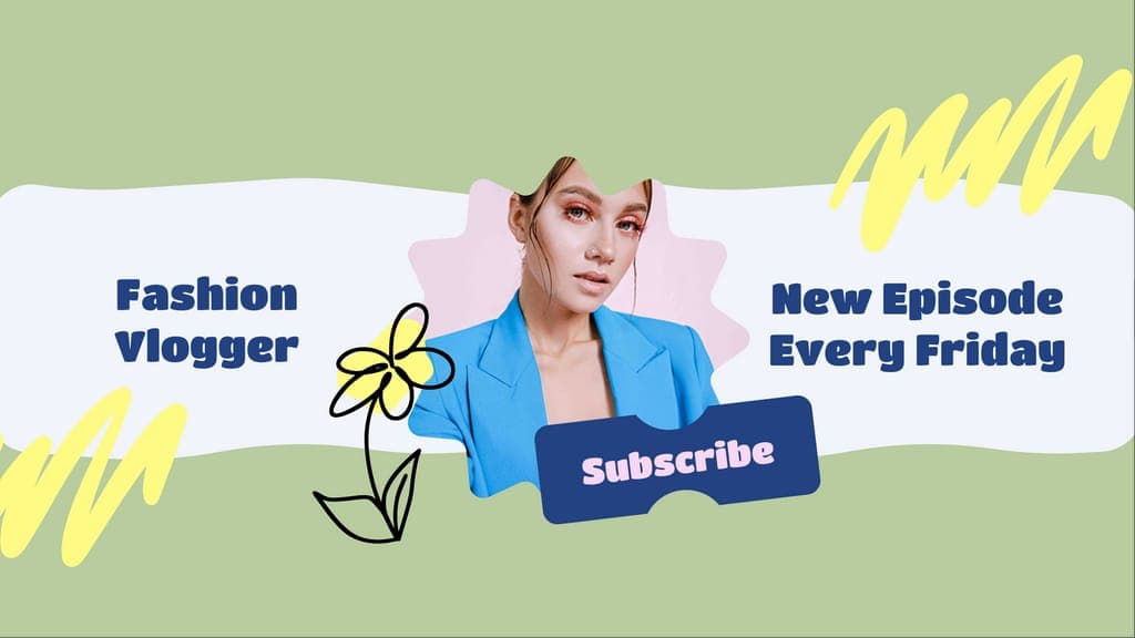 Красивый Влогер Цветная Женщина Арт Канала Youtube