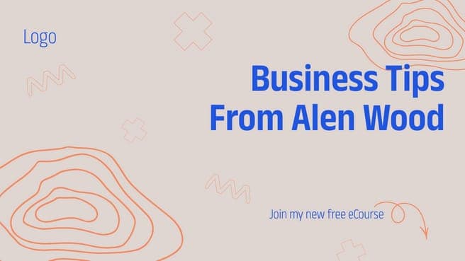 Советы по Бизнесу, Презентация Нового Продукта Ecourse, Обложка для Facebook